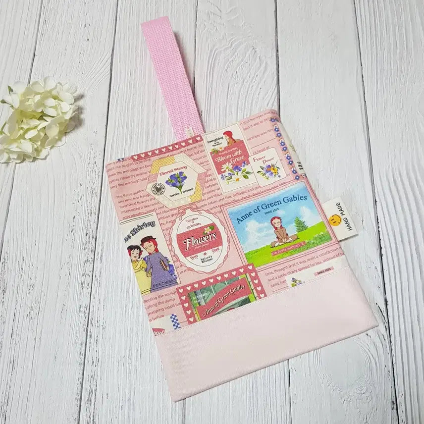 [BUNJANG] Handmade Anne of Green Gables Fabric Eco Bag (Pink) / {핸드메이드} 빨강머리앤 원단 원핸들 에코백 (핑크)