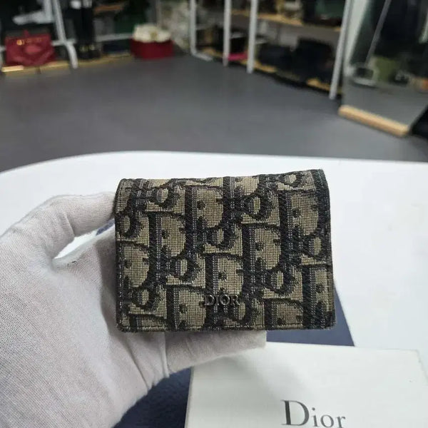 [BUNJANG] Dior Oblique Business Wallet / [정품] 디올 오블리크 비지니스 반지갑