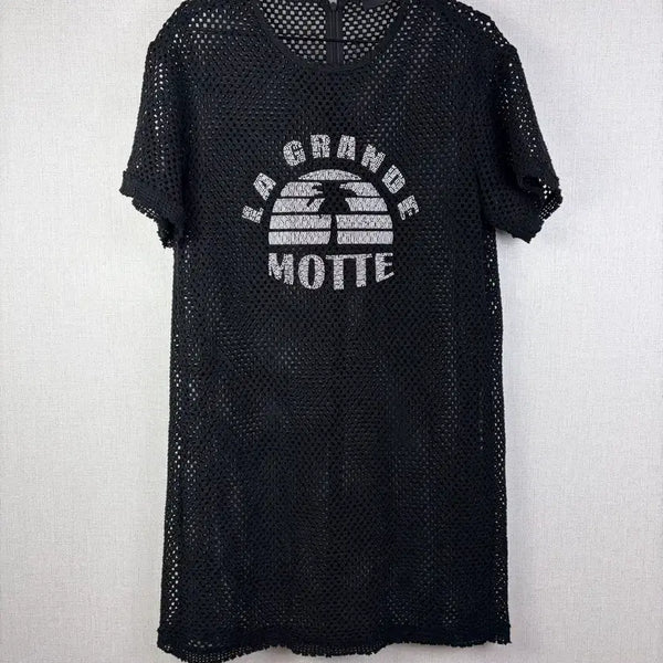 [BUNJANG] Ozsecon Mesh Long T-Shirt / 정품오즈세컨 매쉬 롱티