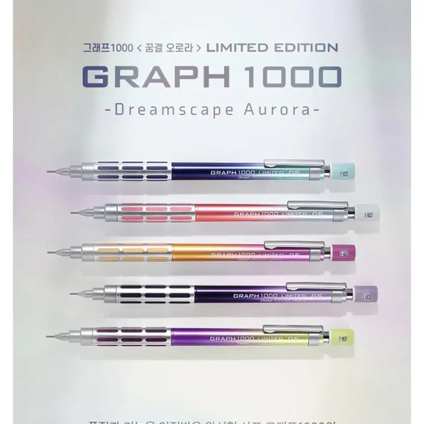 [BUNJANG] Pentel Graph 1000 Limited Sky Blue + Blue Mechanical Pencil / 펜텔 그래프1000 리미티드 스카이블루+블루