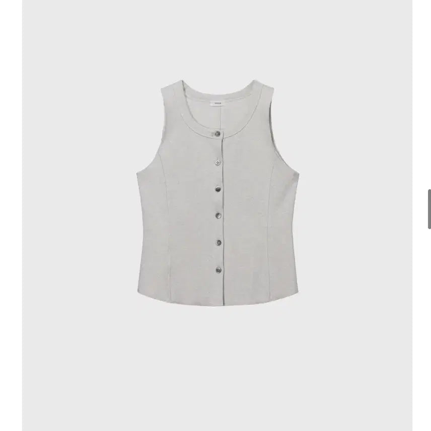 [BUNJANG] MonoH Rib Jersey Sleeveless Top / 모노하 Rib Jersey sleeveless