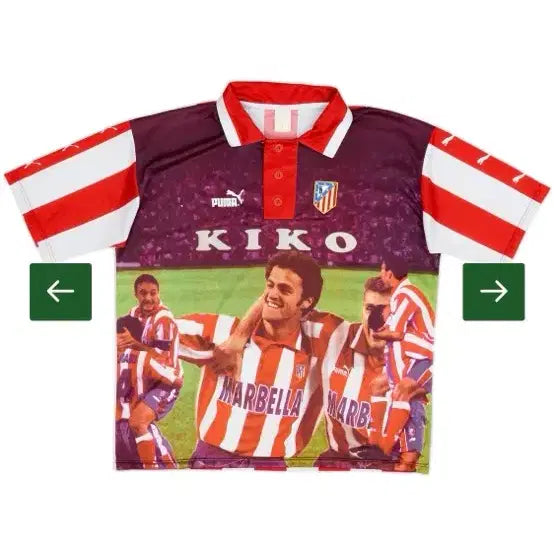 [BUNJANG] Atletico Madrid 97-98 Kiko Commemorative Puma Jersey (Size L) / 97-98 아틀레티코 마드리드 키코 기념 퓨마 유니폼