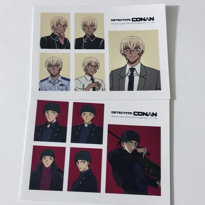 [BUNJANG] Detective Conan Proof Photo Set - Shuichi Akai & Toru Amuro / 명탐정 코난 증명사진 아카이 슈이치 아무로 토오루 증사 세트