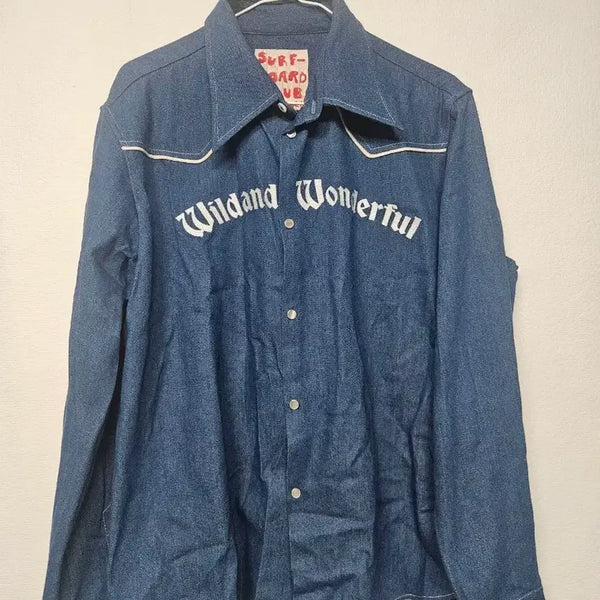 [BUNJANG] Stockholm Syndrome Prince Denim Western Shirt M / 스톡홀름 서프보드 클럽 프린스 데님 웨스턴 셔츠 m