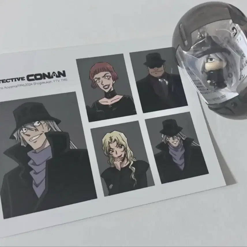 [BUNJANG] Detective Conan Black Organization Jin Proof Photo Set / 명탐정 코난 검은조직 진 증명사진 증사 메지루시 세트