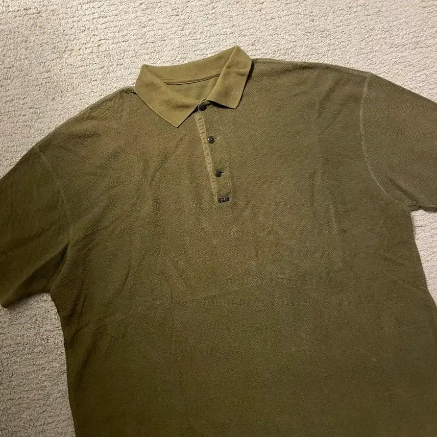 [BUNJANG] Porter Classic Summer File Linen Collar T-Shirt Size XL / 포터클래식 썸머 파일 린넨 카라티 [2 / XL]