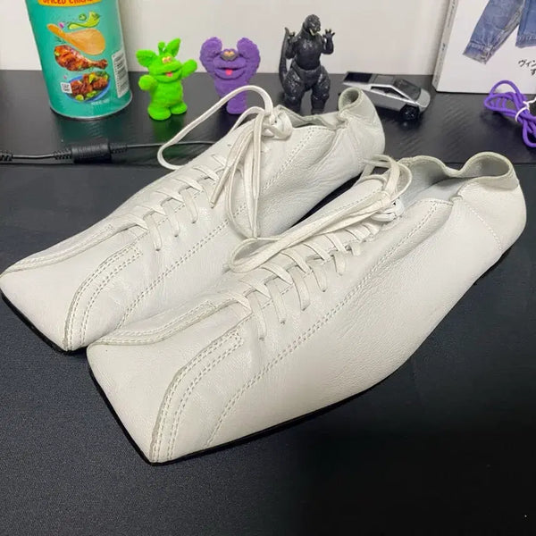 [BUNJANG] HEROES OF HISTORY Square Toe Flat Shoes Size 37 / [HEROES] 히어로즈 오브 히스토리 스퀘어토 플랫 슈즈 37사이즈