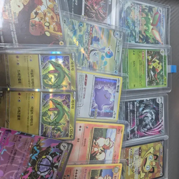 [BUNJANG] Pokemon Card Assorted Rare Set (Rayquaza, Ditto, Growlithe, Arcanine, Mega Sceptile, Dark Type) / 포켓몬 카드 레쿠쟈/메타몽/가디/윈디/메가상젤라/악타입 등 다수