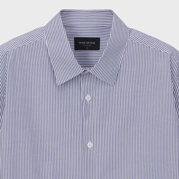 [BUNJANG] Mind Bridge Striped Shirt 95 / (새제품) 마인드 브릿지 셔츠 95사이즈