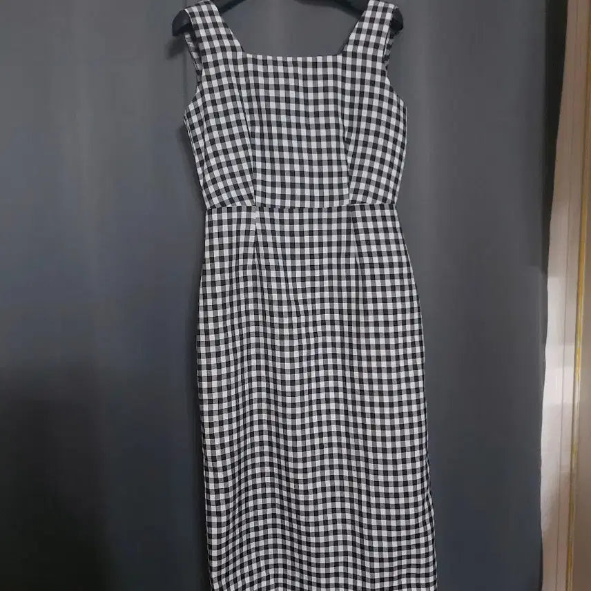 [BUNJANG] Checkered Midi Dress / 체크 원피스
