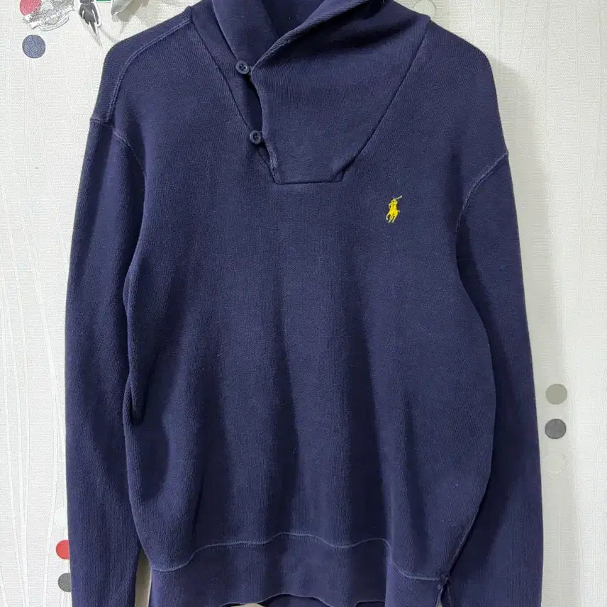 [BUNJANG] Polo Ralph Lauren Button Sweatshirt / 폴로 랄프로렌 버튼 맨투맨