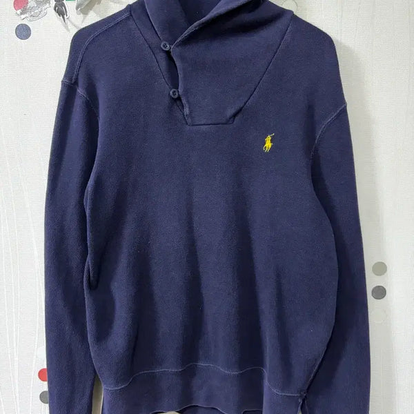 [BUNJANG] Polo Ralph Lauren Button Sweatshirt / 폴로 랄프로렌 버튼 맨투맨