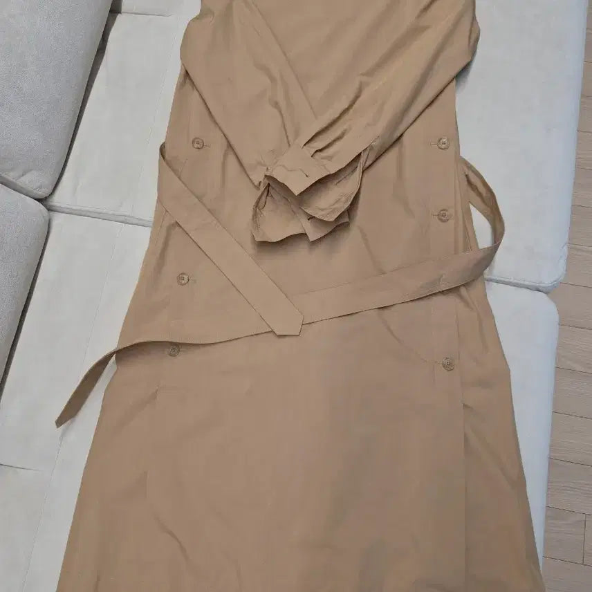 [BUNJANG] Beanpole Ladies Beige Long Dress / 빈폴 BEANPOLE 레이디스 베이지 롱 원피스