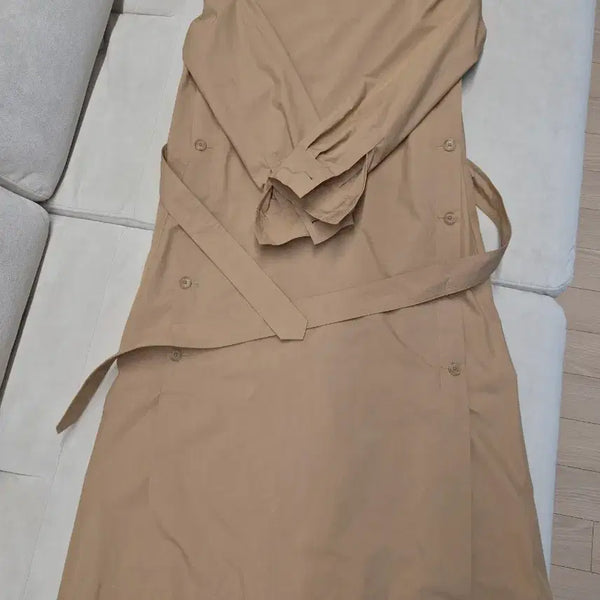 [BUNJANG] Beanpole Ladies Beige Long Dress / 빈폴 BEANPOLE 레이디스 베이지 롱 원피스