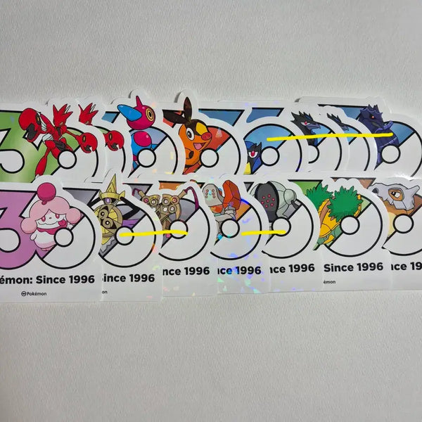 [BUNJANG] Pokemon 30th Anniversary Sticker Set A / 포켓몬 30주년 스티커  0.4세트 +a 판매