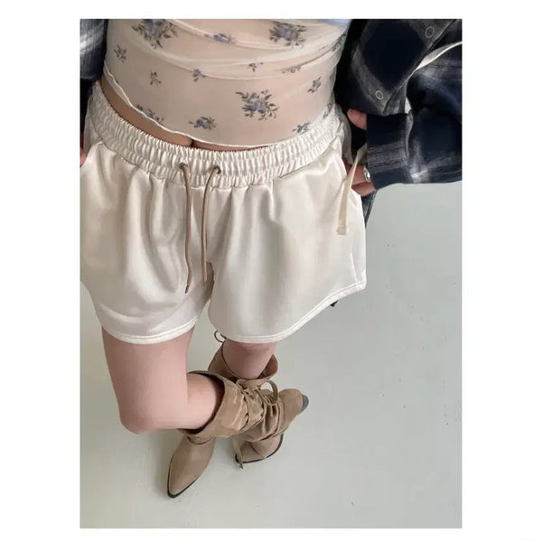 [BUNJANG] Shining Shorts Ivory / 샤이닝 반바지 아이보리