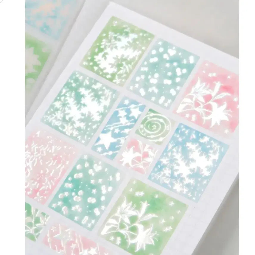 [BUNJANG] Pearlibutton 'Light's Expression' Kiss Cut Sticker / 펄리버튼 빛의 표정 키스컷
