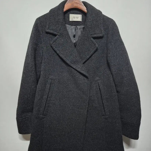 [BUNJANG] SJ Dark Grey Wool Coat / SJ SJ 코트 다크그레이 44~마른55
