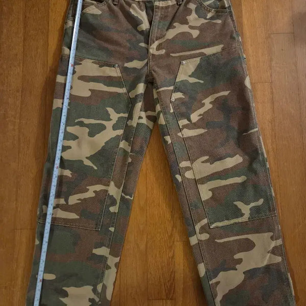 [BUNJANG] Supreme Double Knee Woodland Camo Pants / 슈프림 더블니 우드랜드 카모 - 23SS // 사이즈 32