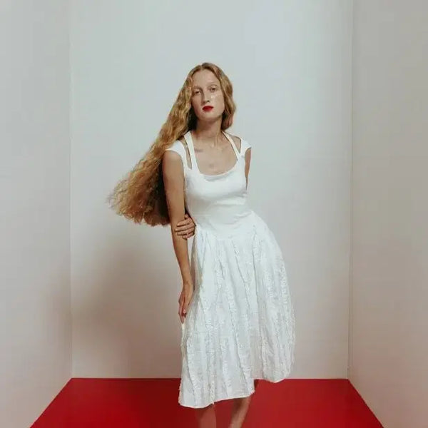 [BUNJANG] Atelier Edition Cha Jung Won Layered Ruffle Dress / 아뜰리에에디션 차정원 원피스,레이어드 러플 드레스(미착용 새상품)