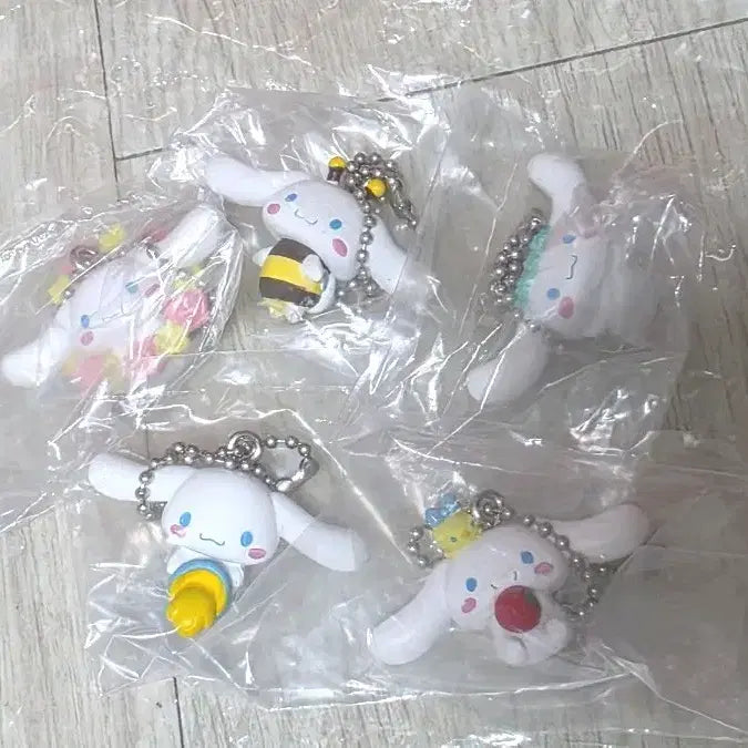 [BUNJANG] Sanrio Cinnamoroll Keychain Set / 산리오 시나모롤 키링 5종 세트 일괄판미니