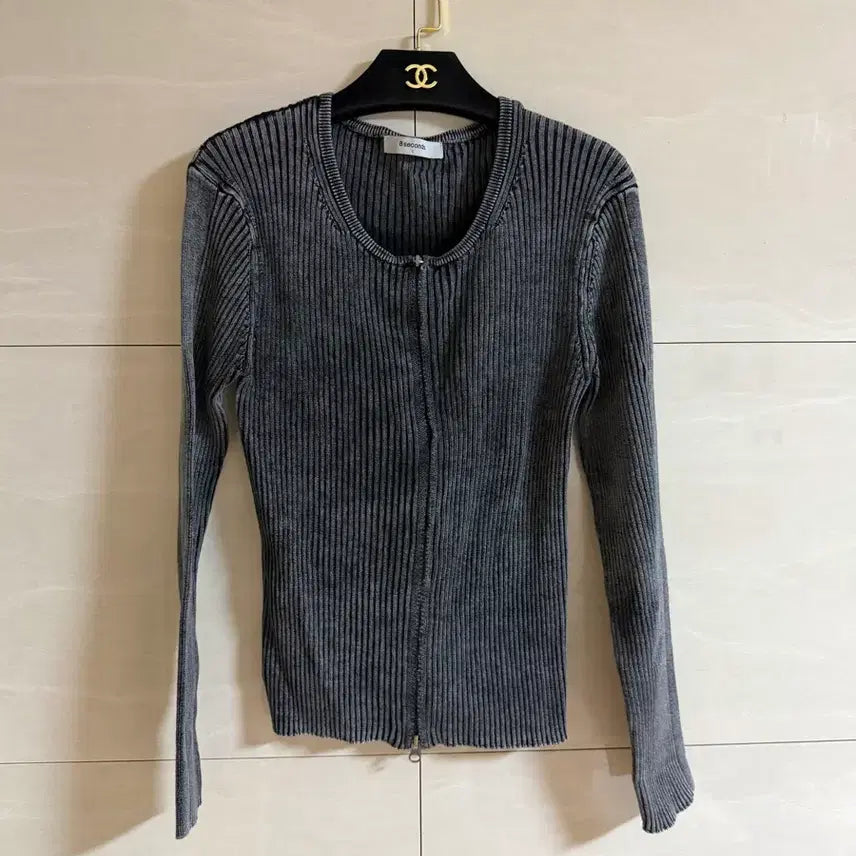 [BUNJANG] 8 Seconds Washed Ribbed Cardigan L / 에잇세컨즈 워싱 골지가디건 L