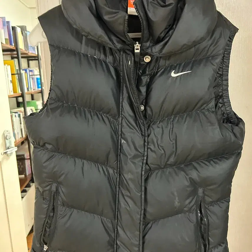 [BUNJANG] Nike Quilted Padded Vest Black / 나이키 퀼팅 패딩 베스트 블랙