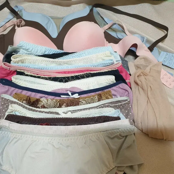 [BUNJANG] Used Lingerie Set (Bra, Panties, Stockings) / (중고)속옷 세트 브라 팬티 스타킹