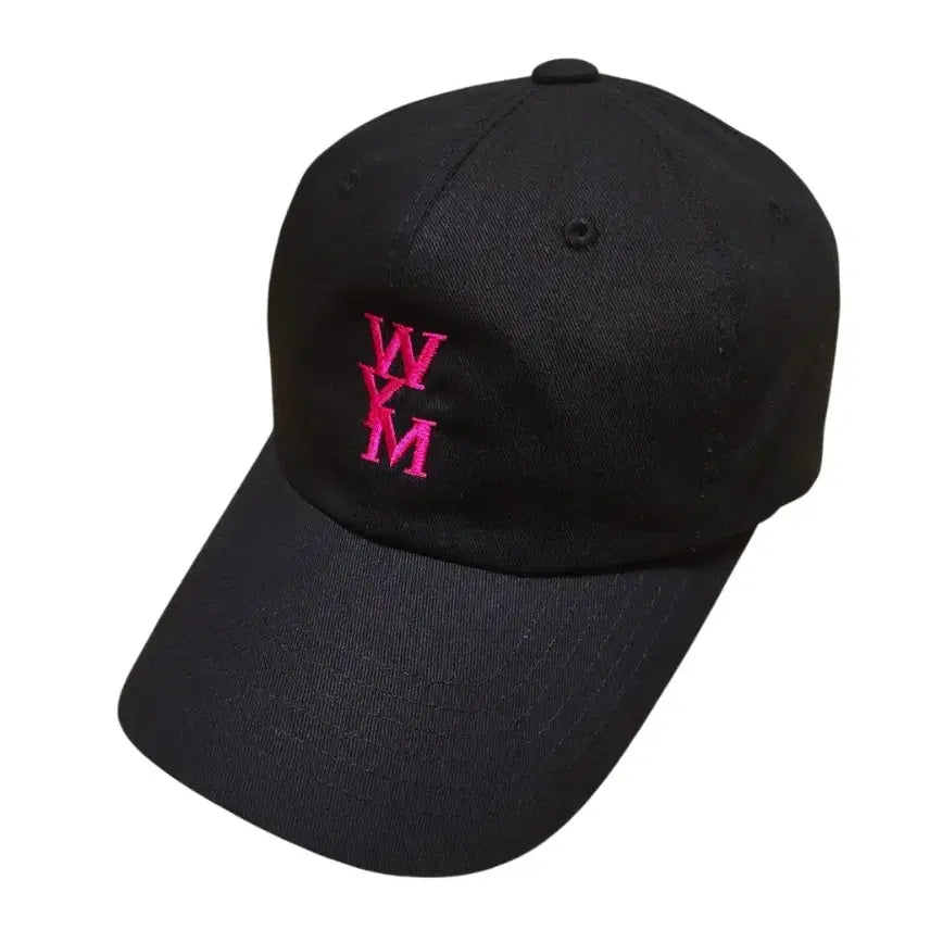 [BUNJANG] WOOYOUNGMI PARIS WYM Logo Embroidered Ball Cap Navy/Pink / SS20 우영미 WYM 자수 볼캡