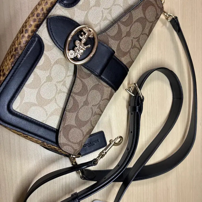 [BUNJANG] Coach Georgie Shoulder Bag Brown/Black / 1회사용/ 새상품급 정품 코치 조지 숄더백 브라운/블랙