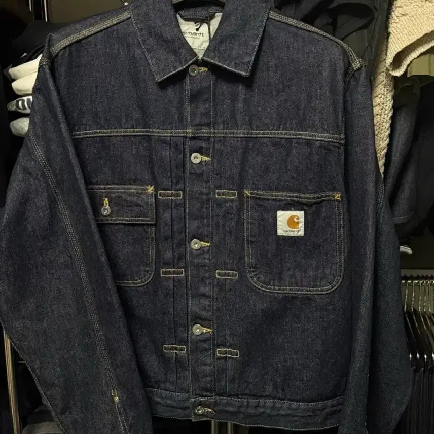 [BUNJANG] Carhartt WIP Elmwood Jacket Blue Rinsed M / 칼하트 wip 벨마 자켓 블루 린스드 m사이즈