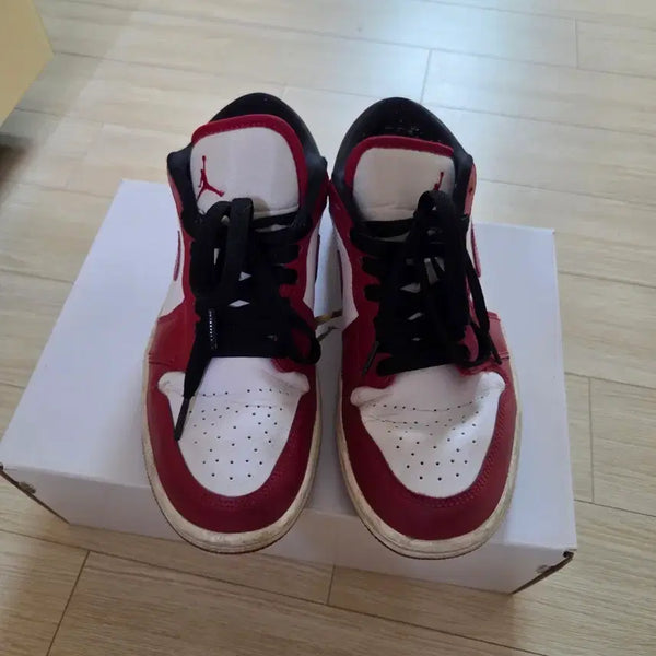 [BUNJANG] Air Jordan 1 Low White Gym Red Women's Size 6.5 / 조던1로우 화이트 짐레드 W240