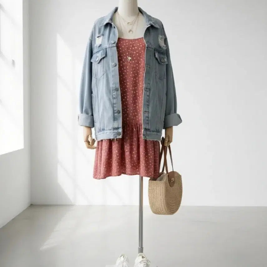 [BUNJANG] Women's Sleeveless Mini Dress M (55-66) / 55~66 새상품 여성 원피스 M 나시 민소매 스커트 치마 여자 새제품