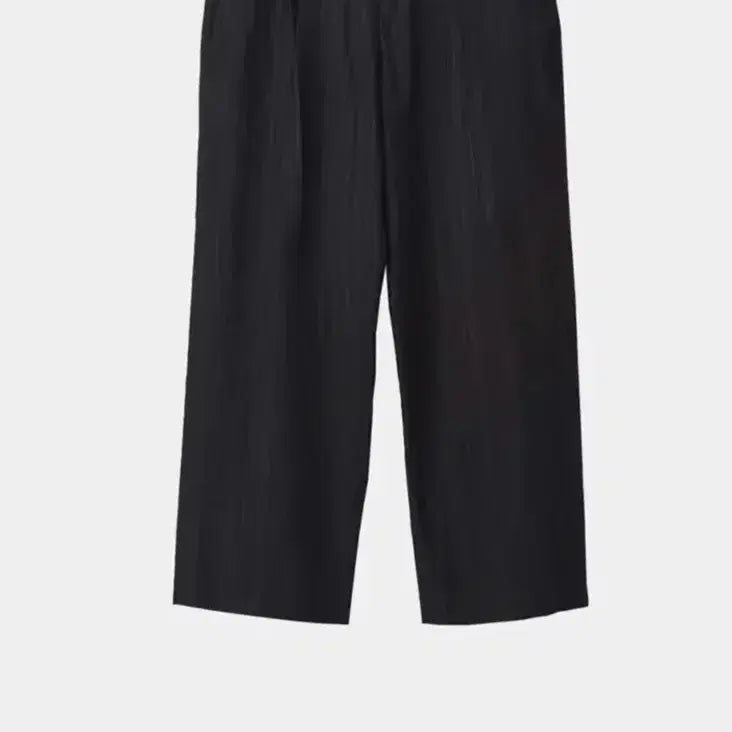 [BUNJANG] HAECHINGROOM Dart Belted Pants V2 Black Herringbone Stripe / 해칭룸 다트 벨티드 팬츠 V2 블랙 해링본 스트라이프
