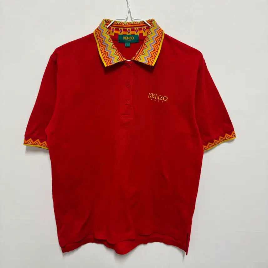 [BUNJANG] Kenzo Golf Ethnic Pique T-Shirt / 겐조 골프 에스닉 피케티