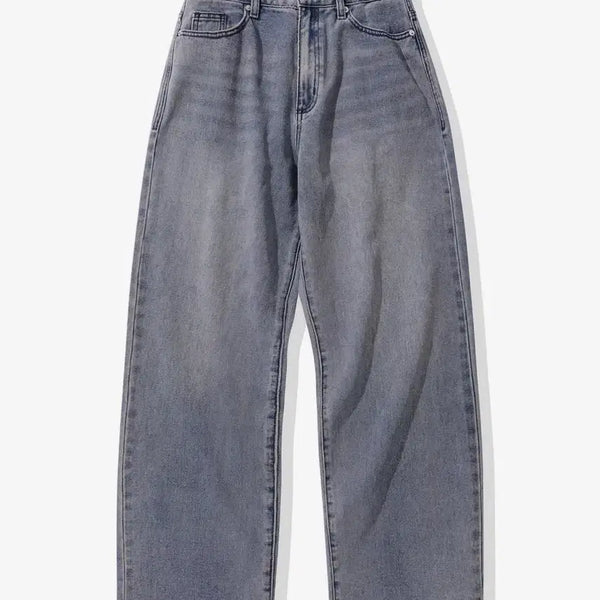 [BUNJANG] Code Graphy Washed Orange Wide Denim Pants XL / [새상품] 코드그라피 와이드 데임 팬츠 워시드오렌지 XL