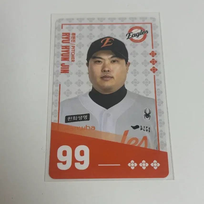 [BUNJANG] Hanwha Eagles Ryu Hyun-jin Paldo Bibimyeon Collaboration Card / 한화 이글스 류현진 선수 팔도 비빔면 카드