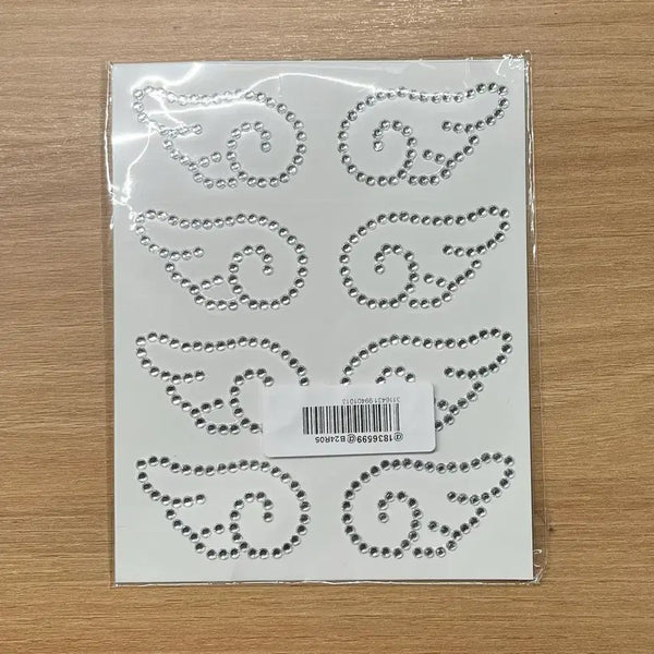 [BUNJANG] Angel Wing Cubic Sticker Set / 천사날개 큐빅스티커) 탑꾸 넴꾸 다꾸 폰꾸 위시코어 날개코어 엔젤코어 엔시티위시 투어스 우치와 네임보드 탑로더 비즈