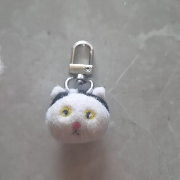 [BUNJANG] Felt Cat Keychain / 펠트 고양이 키링