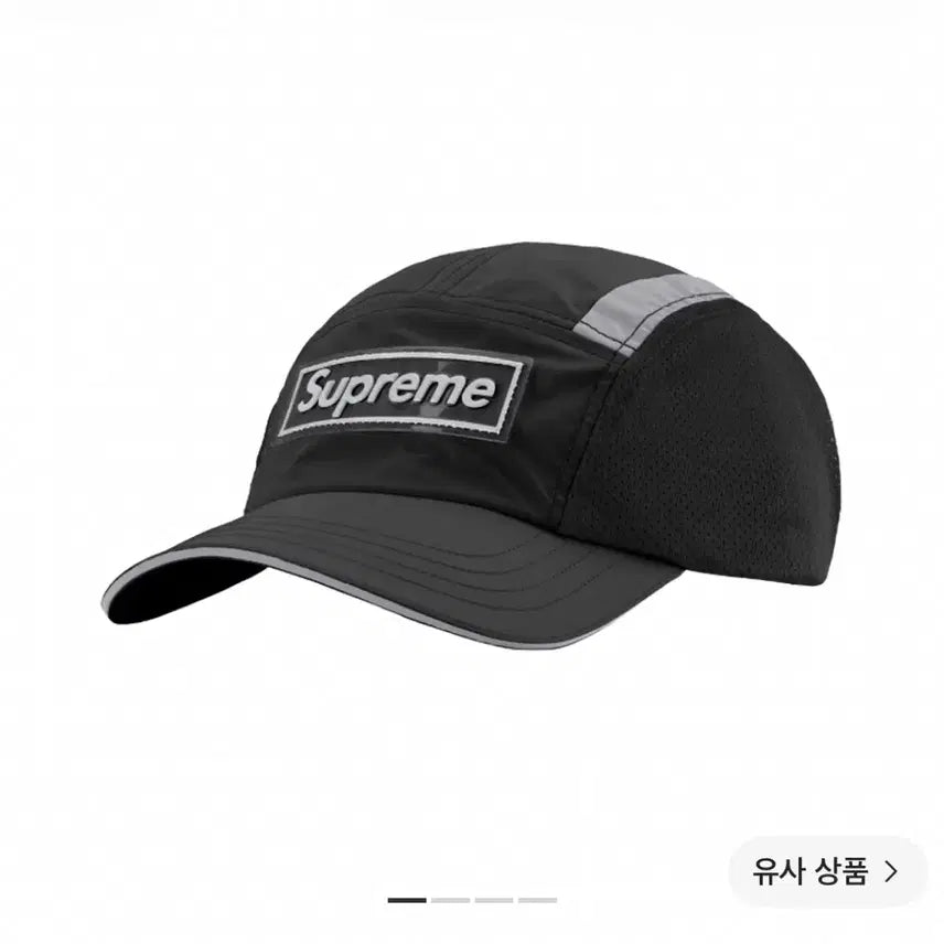[BUNJANG] Supreme 25SS Side Mesh Camp Cap Black / 슈프림 사이드 메쉬 캠프캡 블랙 - 25SS