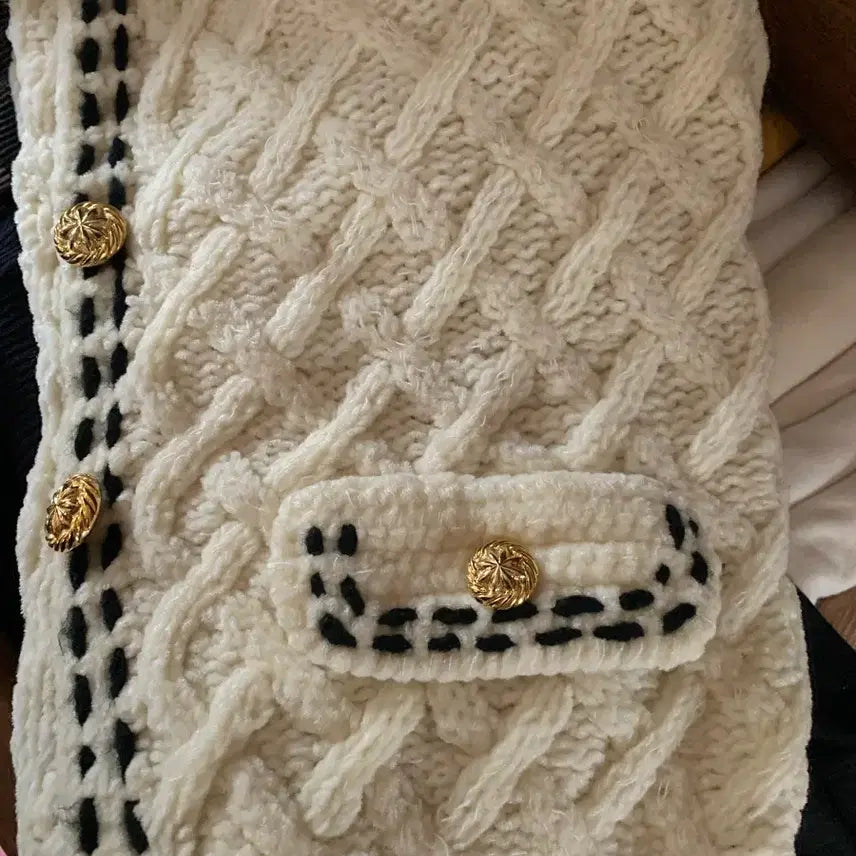 [BUNJANG] Vintage Stitch Cardigan / 빈티지 스티치 가디건
