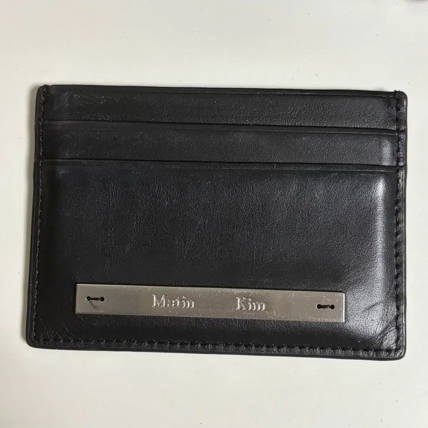 [BUNJANG] Matinkim Card Holder Black Silver Logo / 마뗑킴 카드지갑 블랙 무신사 실버