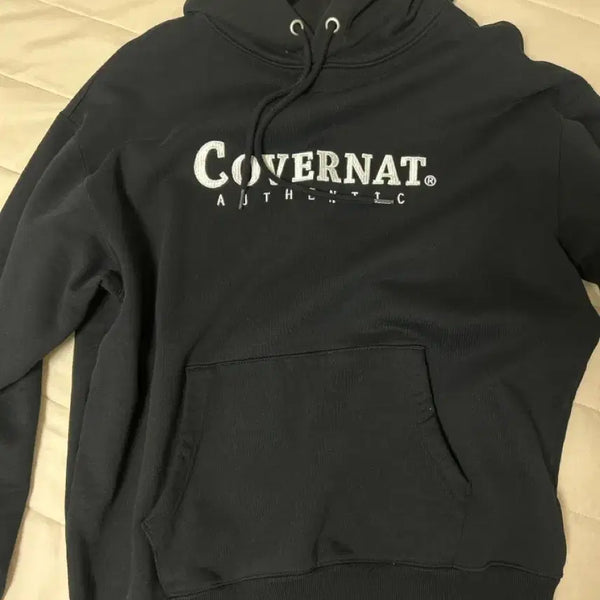 [BUNJANG] Covernat Hoodie Black Size S / 커버낫 후드티 블랙 새거