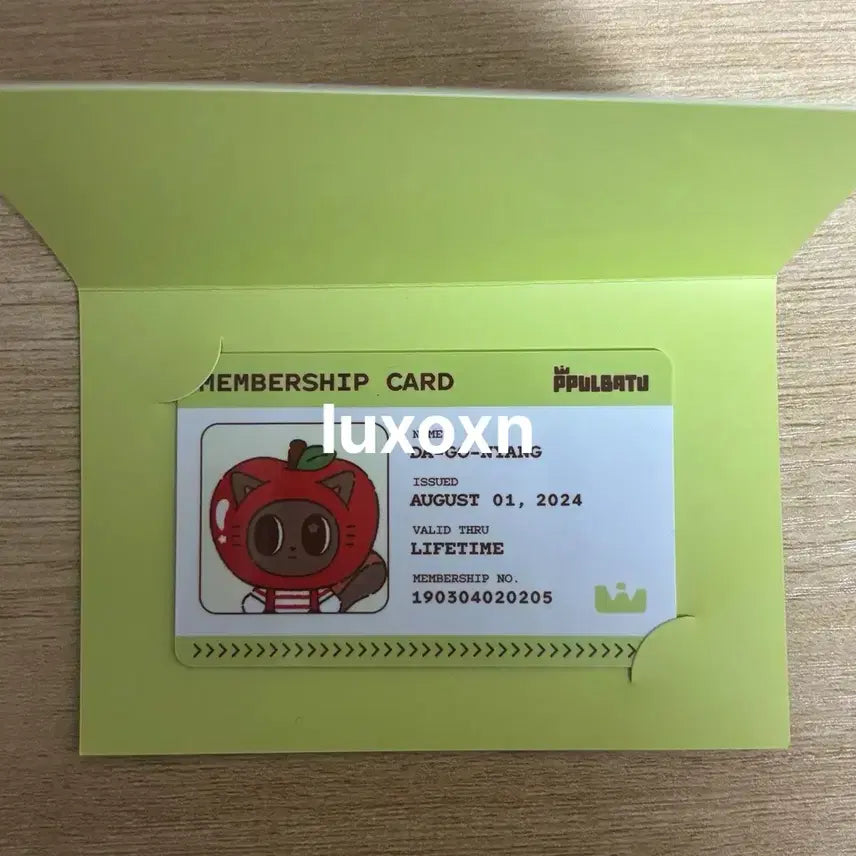 [BUNJANG] TXT Bbattori Dagon Cat Membership Card / 투바투 뿔바투 다고냥 멤버쉽 카드
