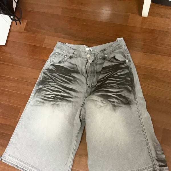 [BUNJANG] New Chief Chic DP Embossing Baggy Bermuda Pants / 뉴치프시크디피 버뮤다 팬츠 embossing baggy bermuda
