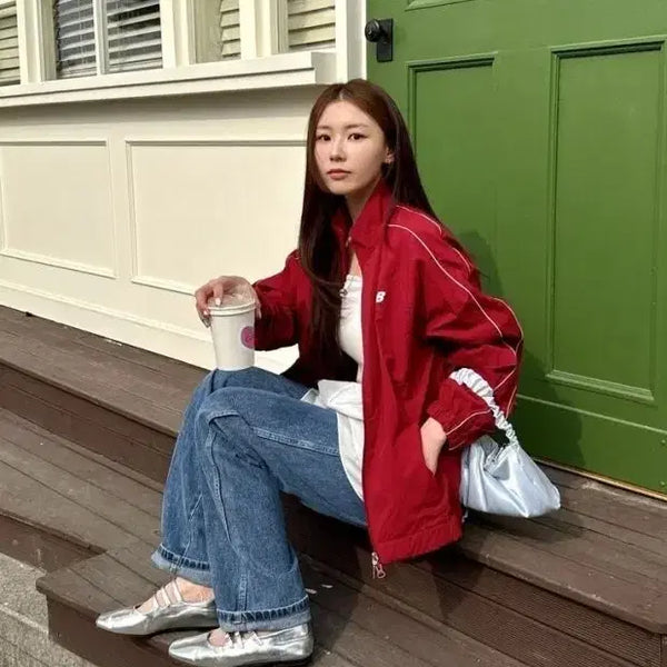 [BUNJANG] New Balance 574 2025 Launch Collection Track Jacket and Pants Set / 2025 뉴발란스 574 트랙 자켓 팬츠 런칭 컬렉션 셋업