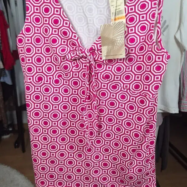 [BUNJANG] Tommy Bahama Sleeveless Geometric Pattern Shirt / 토미 바하마(Tommy Bahama) 민소매