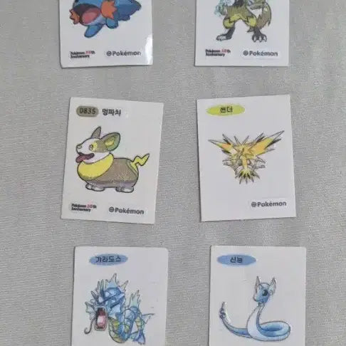 [BUNJANG] Pokemon 30th Anniversary Sticker Collection Bundle / 포켓몬스터 30주년 띠부씰 모음 (일괄 15000원)