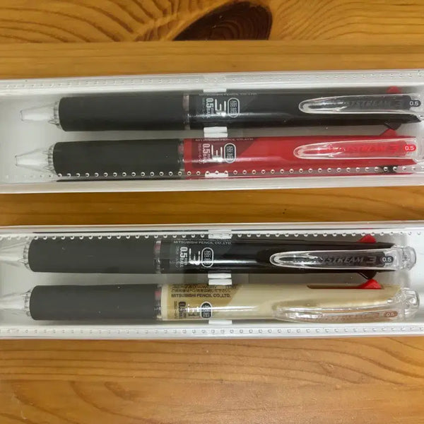[BUNJANG] Jetstream 3-Color Ballpoint Pen Set (2 Sets) / 선물용 제트스트림 3색 볼펜 2세트