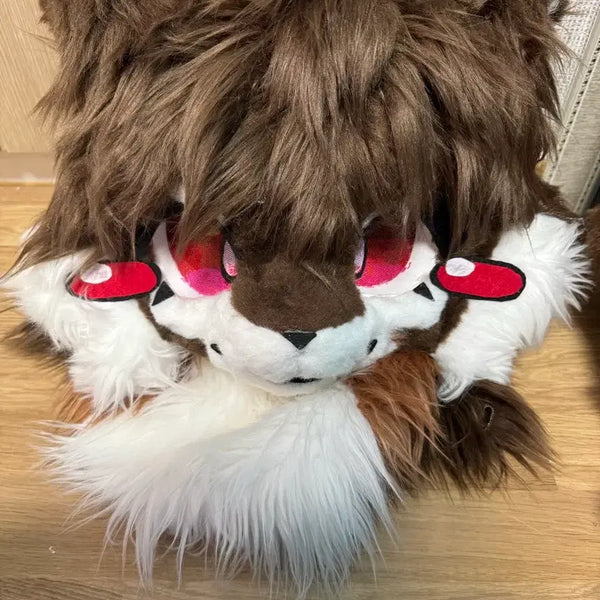 [BUNJANG] Fursuit Head, Paws, Tail, Feet Set + Blue Tail / 퍼슈트 헤드, 손, 꼬리, 발 +파란색 꼬리